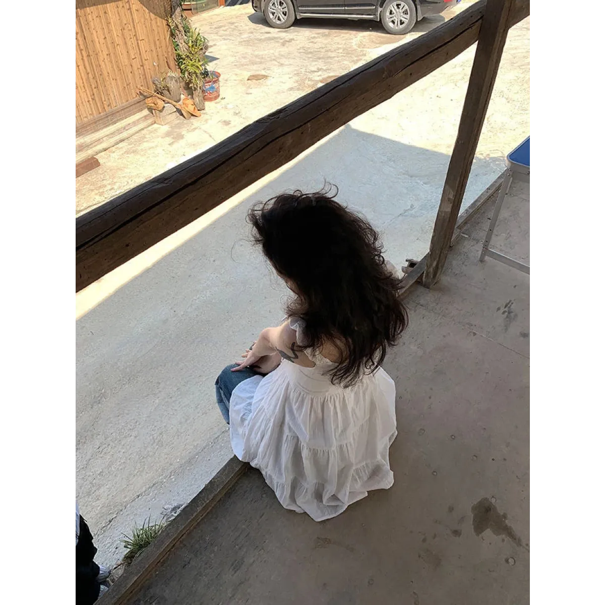 Fairy Kei Ruffle Tie Dress - All Dresses - Sleeveless - Round - Dresses - 19