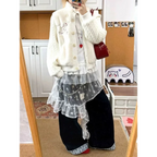 Fairy Kei Star Mesh Ruffle Skirt - Bottoms - Skirts - 1