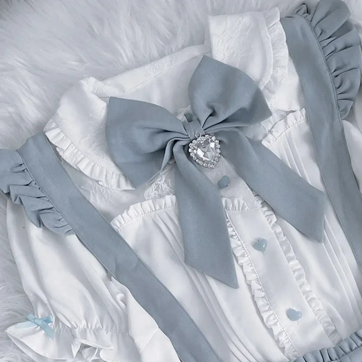 Sweet Fairy Kei Ribbon Blouse - Best Sellers - Shirts & Blouses - 16