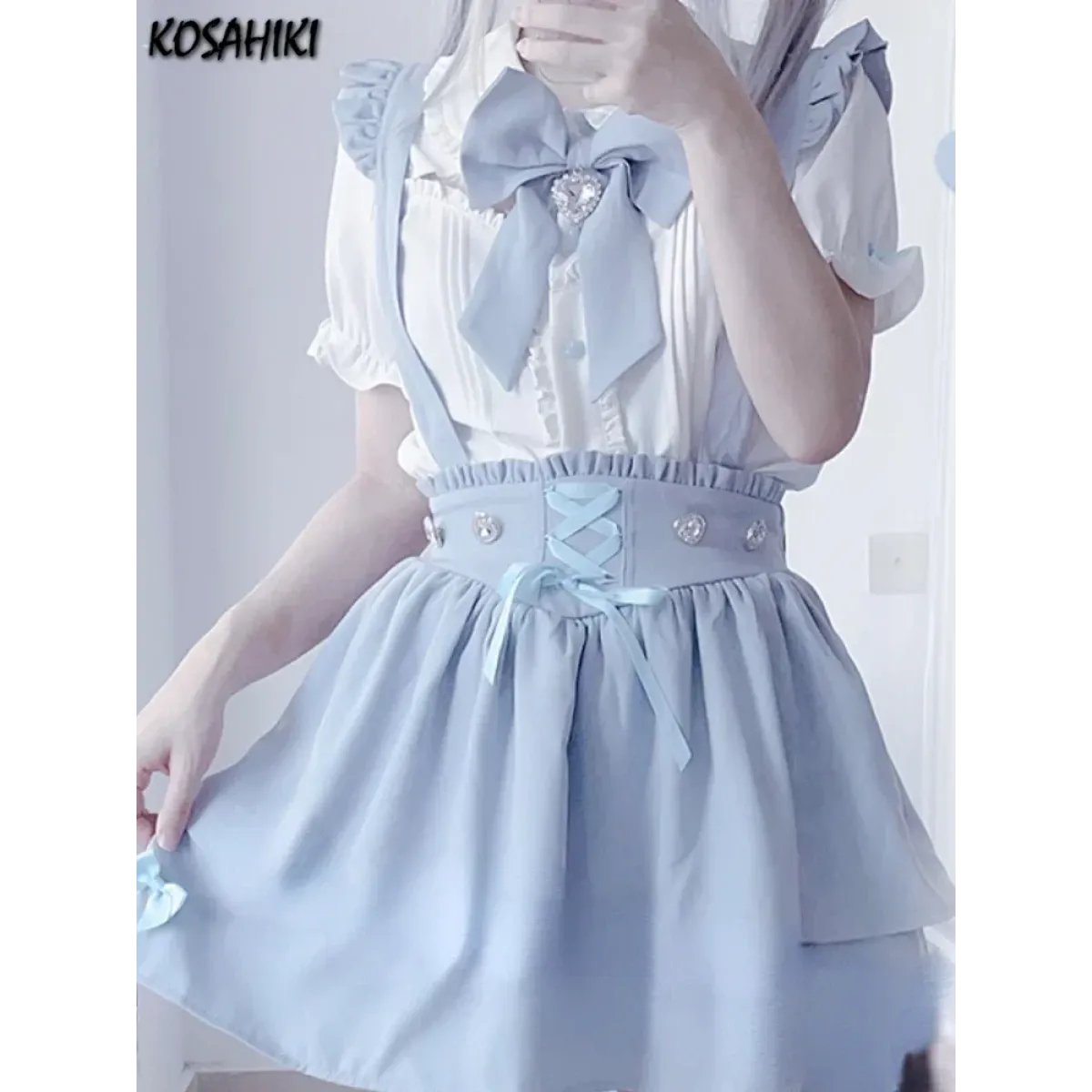 Sweet Fairy Kei Ribbon Blouse - Women’s Clothing & Accessories - Shirts & Blouses - 2