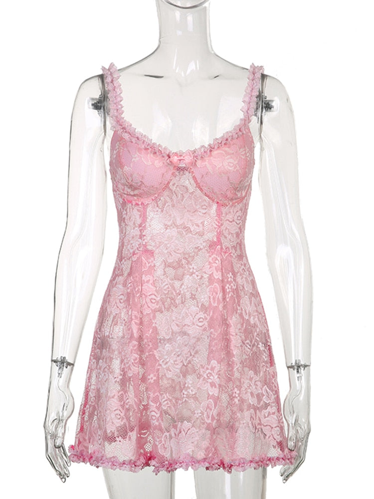 Fairycore Aesthetic See Through Sundress - All Dresses - Sleepwear & Loungewear - 5 - 2024