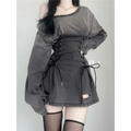 Fairycore Grunge Goth Corset Dress - All Dresses - 1