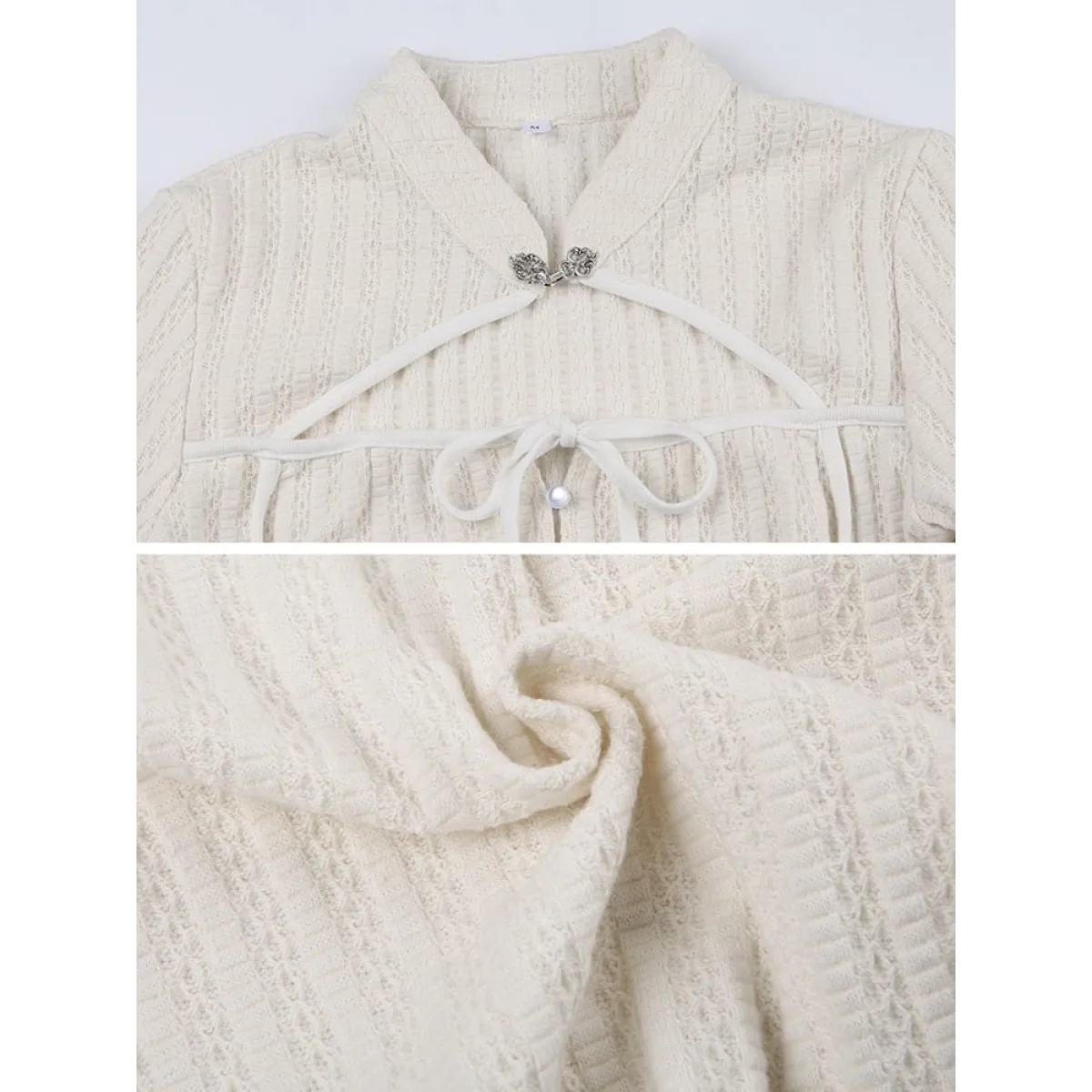 Elegant Button Crop Top - T-Shirts - 5