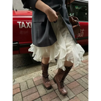 Fairycore Lace Ruffle Skirt - Bottoms - Skirts - 1