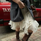 Fairycore Lace Ruffle Skirt - Bottoms - Skirts - 8