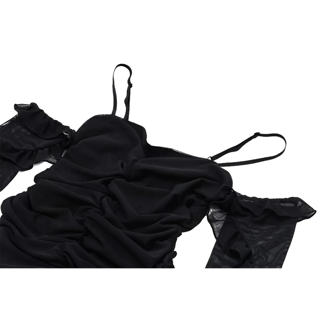 Mesh Ruched Dresses - All Dresses - 9