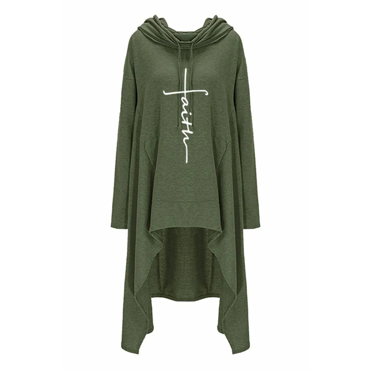 Faith Printed Hoodie - Women’s Clothing & Accessories - 5