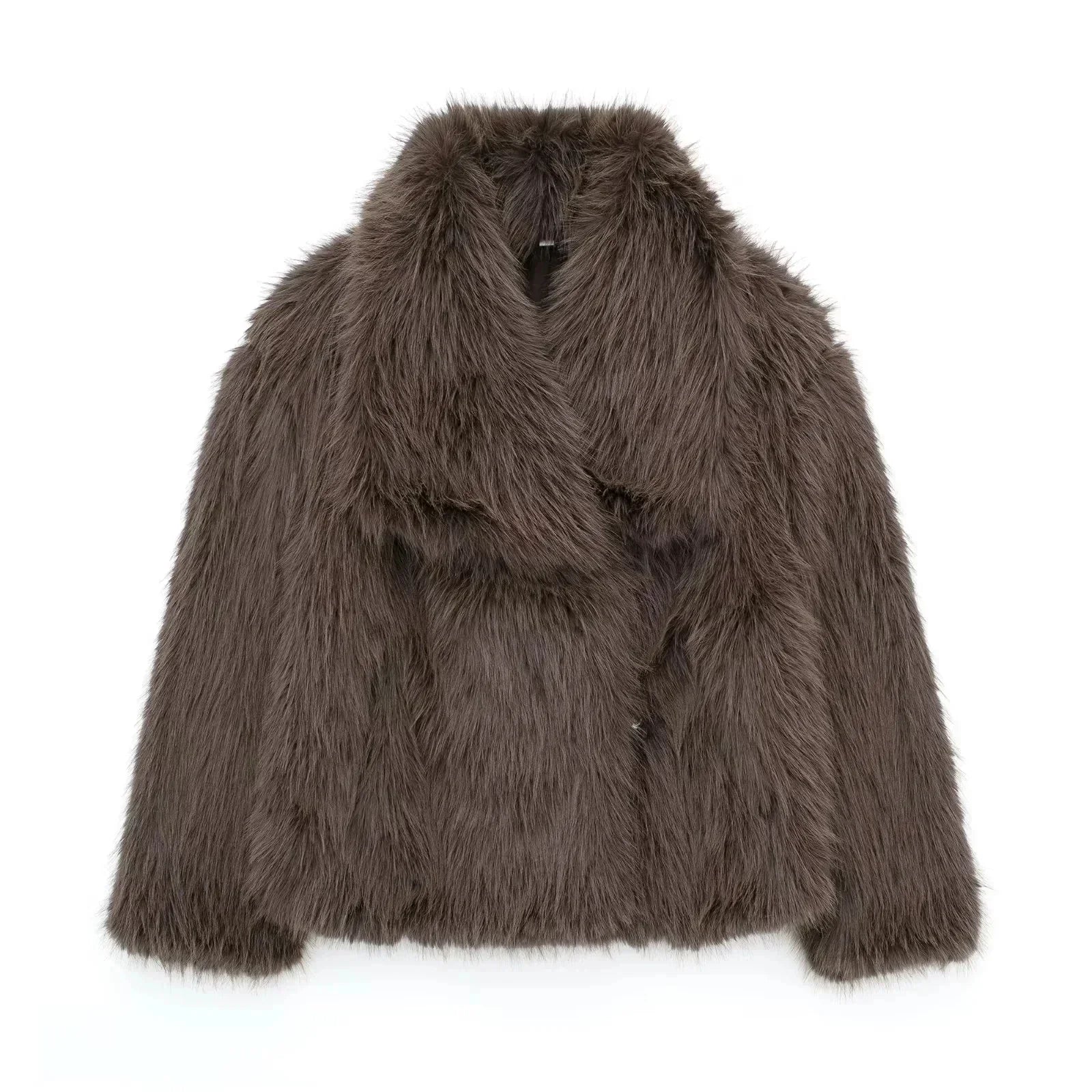 Faux Fur Coat - Chic Winter Outerwear for Women - Women’s Clothing & Accessories - Sweaters - 2024 - 35 - Worldwide