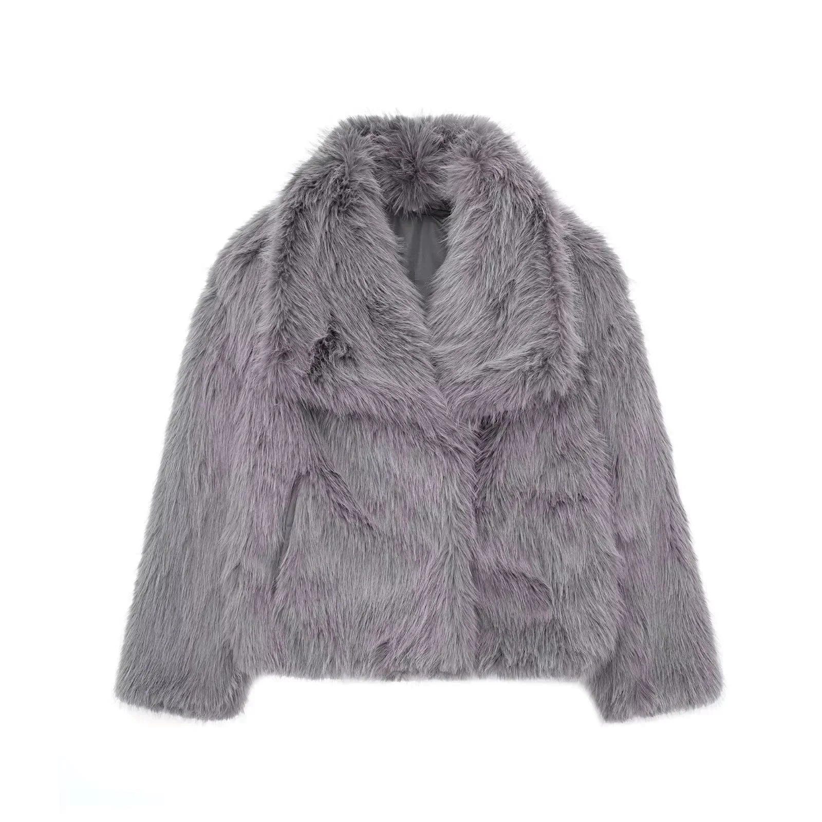 Faux Fur Coat - Chic Winter Outerwear for Women - Women’s Clothing & Accessories - Sweaters - 2024 - 37 - Worldwide