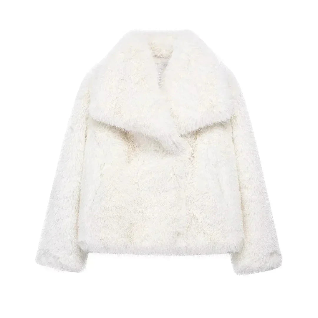 Faux Fur Coat - Chic Winter Outerwear for Women - Women’s Clothing & Accessories - Sweaters - 2024 - 31 - Worldwide