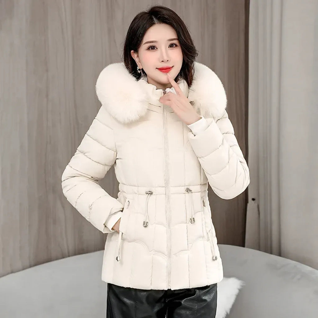 Pink Faux Fur Hooded Winter Puffer Jacket - Jackets & Coats - Jacket - 9