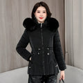 Pink Faux Fur Hooded Winter Puffer Jacket - Jackets & Coats - Jacket - 11