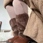 Faux Fur Leg Warmers – Harajuku Plush Lolita Boot Covers - Harajuku Style - Leg Warmers - 3