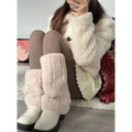 Faux Fur Leg Warmers – Harajuku Plush Lolita Boot Covers - Harajuku Style - Leg Warmers - 8