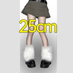 Faux Fur Plush Leg Warmers – Harajuku Winter Style - Harajuku Style - Accessory - 7