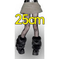 Faux Fur Plush Leg Warmers – Harajuku Winter Style - Harajuku Style - Accessory - 12