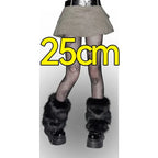 Faux Fur Plush Leg Warmers – Harajuku Winter Style - Harajuku Style - Accessory - 12