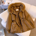 Korean Hooded Drawstring Padded Winter Parka - Harajuku Style - Jacket - 6