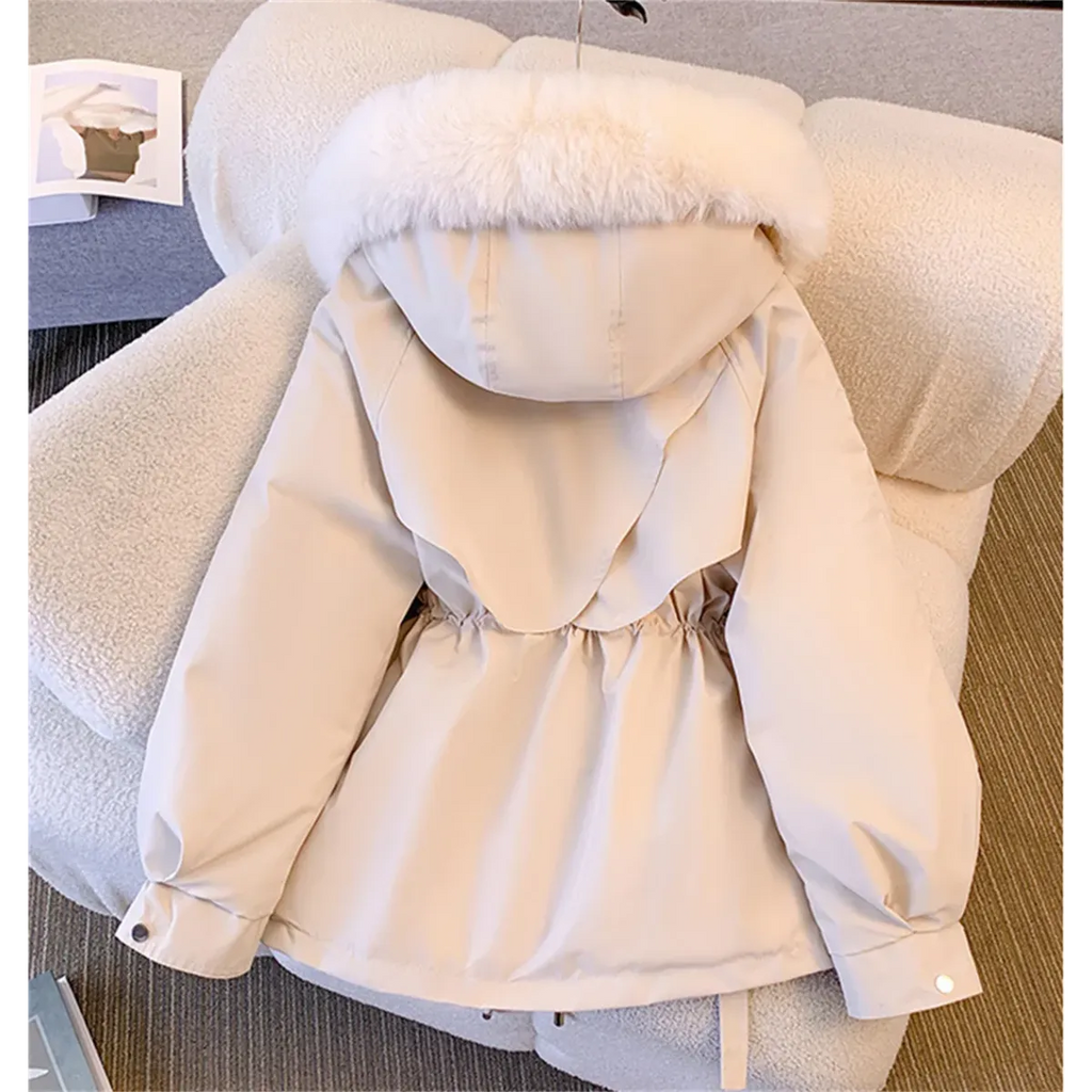 Korean Hooded Drawstring Padded Winter Parka - Harajuku Style - Jacket - 4