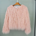 Shaggy Faux Fur Winter Jacket - Women’s - Coat - 11