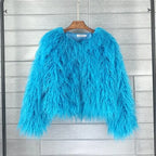 Shaggy Faux Fur Winter Jacket - Women’s - Coat - 20