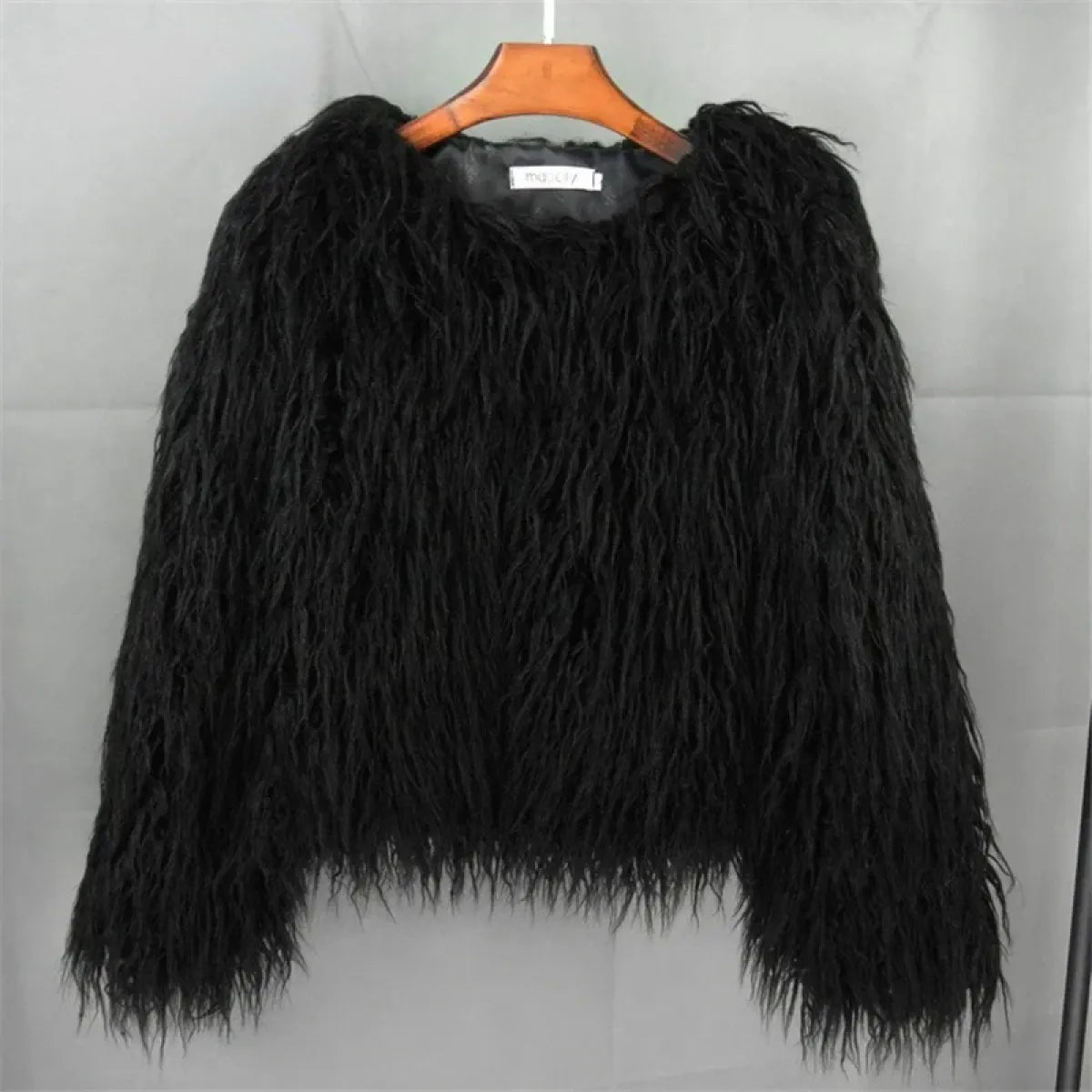 Shaggy Faux Fur Winter Jacket - Women’s - Coat - 1