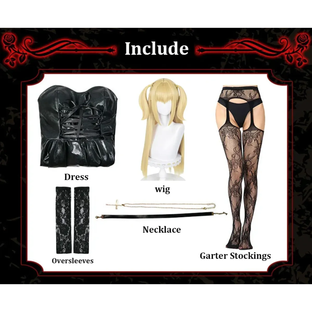 Misa Amane Death Note Faux Leather Cosplay Set - Anime - Cosplay - 7