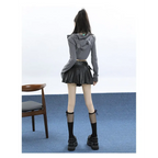 Punk Pleated Leather Mini Skirt - Bottoms - Mini Skirts - 5