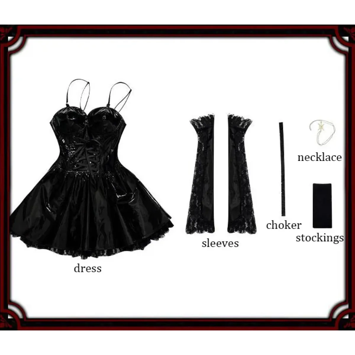 Misa Amane Faux Leather Cosplay Set with Wig - Anime - Cosplay - 5