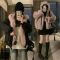 Reversible Faux Mink Fur Hooded Winter Jacket - Jackets & Coats - Jacket - 1
