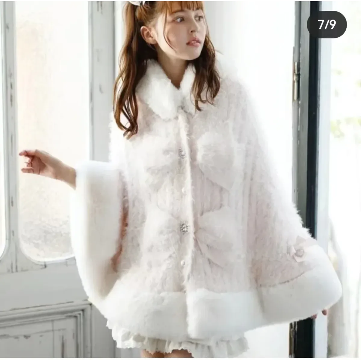 Sweet Princess Faux Fur Hooded Cape Coat - Jackets - Jacket - 4