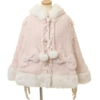 Sweet Princess Faux Fur Hooded Cape Coat - Jackets - Jacket - 1