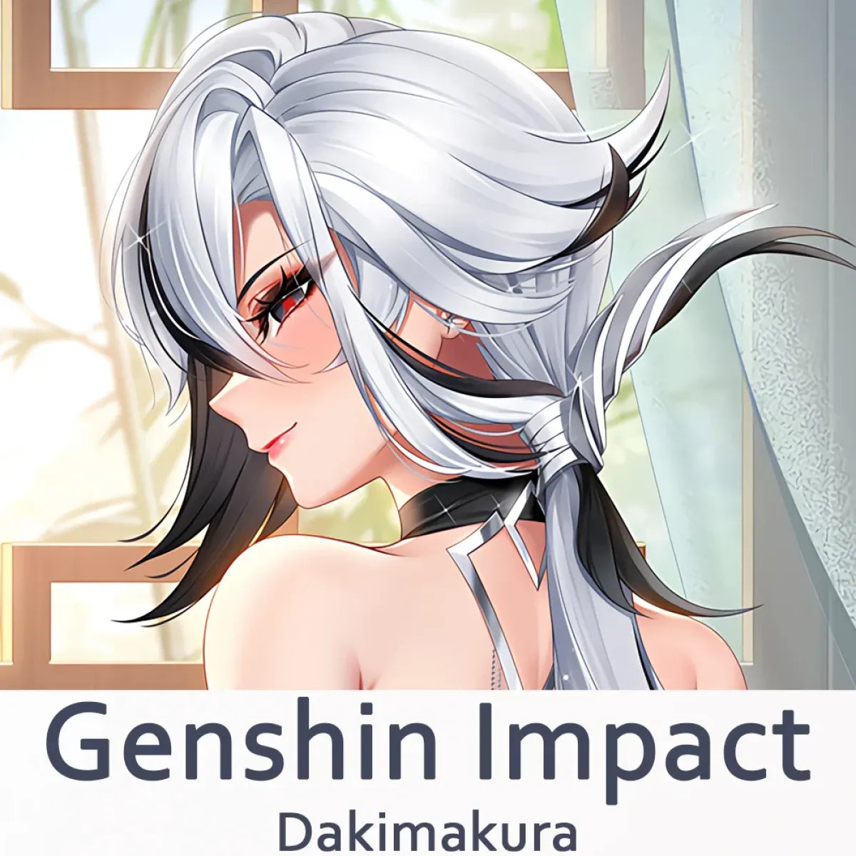 Silver-Haired Femme Fatale Dakimakura – 2WAY Body Pillow Cover - Dakimakura - Dakimakuras - 3