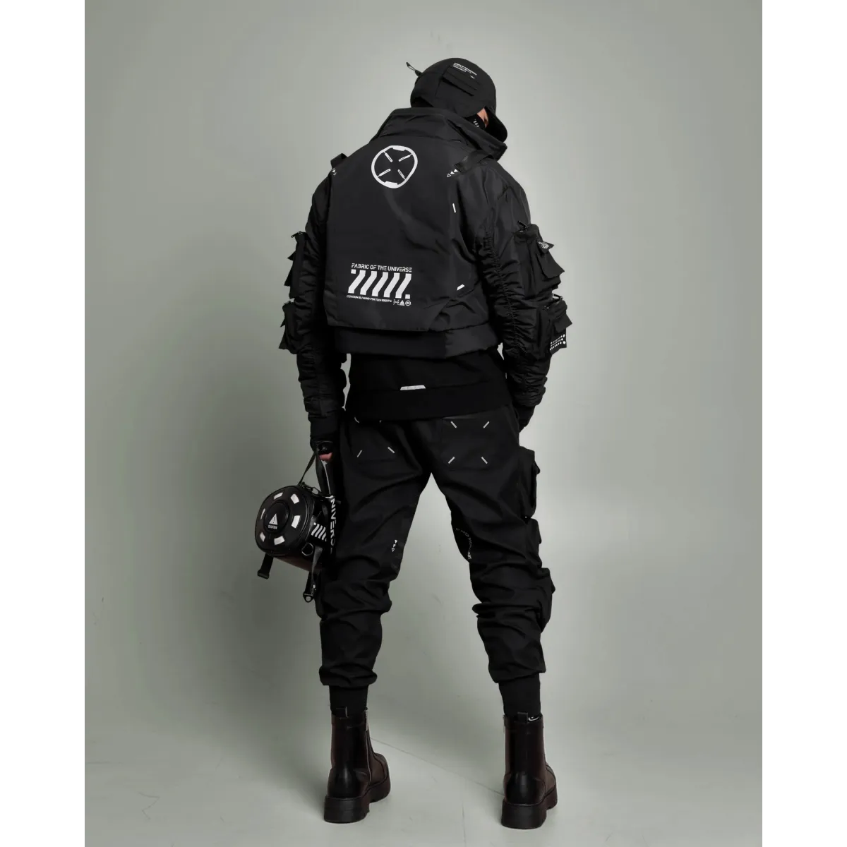 CRB-004 Black Crop Bomber Jacket - Women’s Clothing & Accessories - Jacket - 4