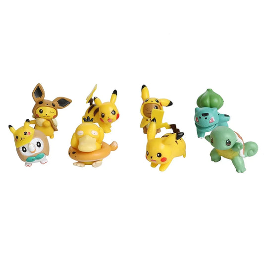 8pc Mini Pokémon Pikachu Figure Set - Figurines - Figures - 1