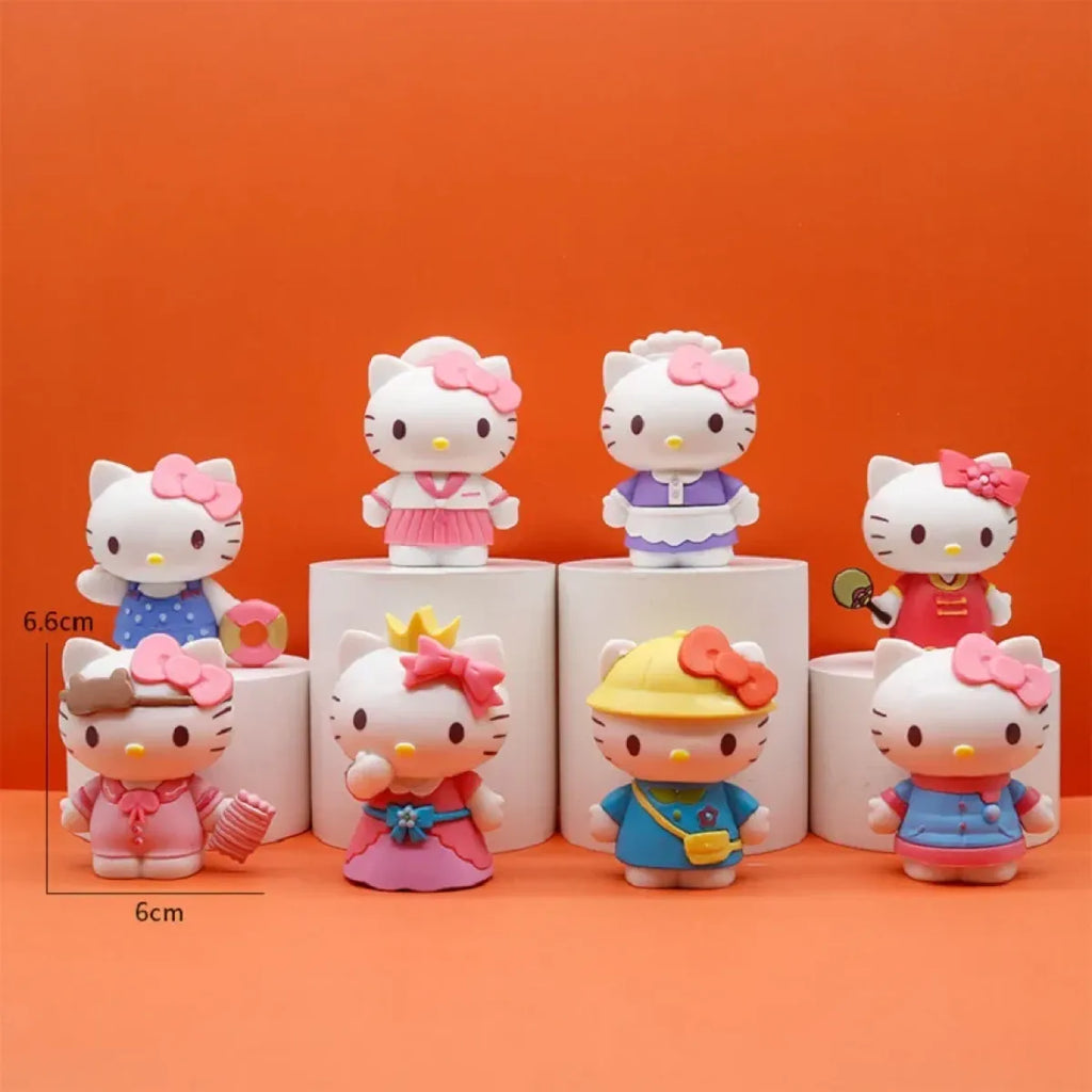 Hello Kitty Dress-Up Desktop Figurine Set - All Dresses - Figurine - 4