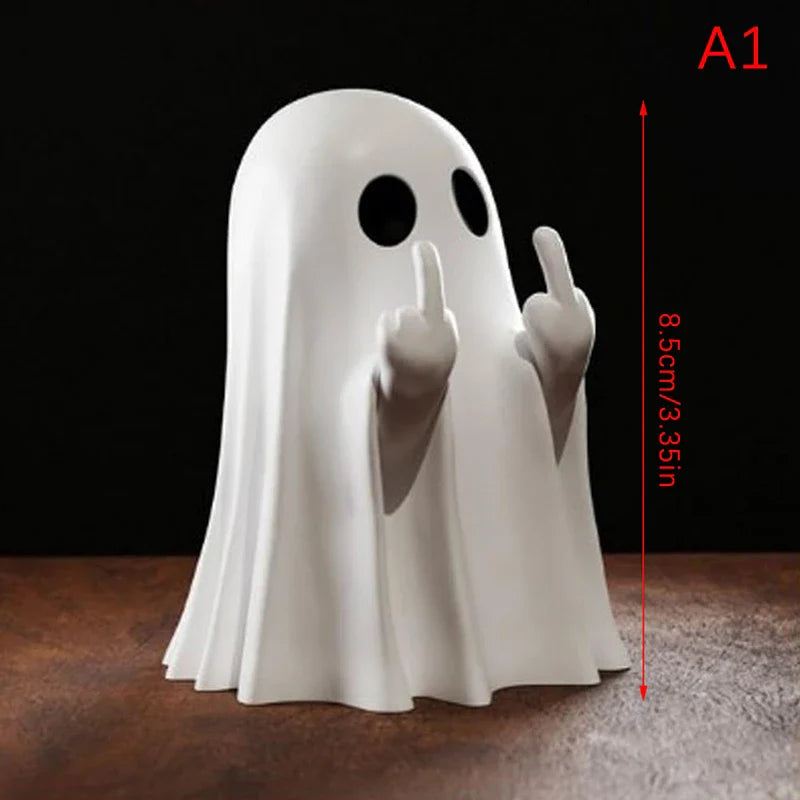 Cute Ghost Halloween Statue - Aiddle Finger - Figurines - Figurines - 9 - 2024