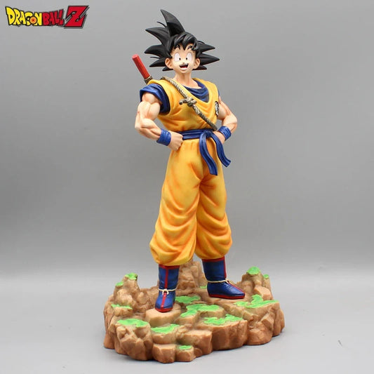 Dragon Ball Figure: Super Saiyan Goku Cloud Figurine - with base 32cm / no box - Figurines - Action & Toy Figures - 2