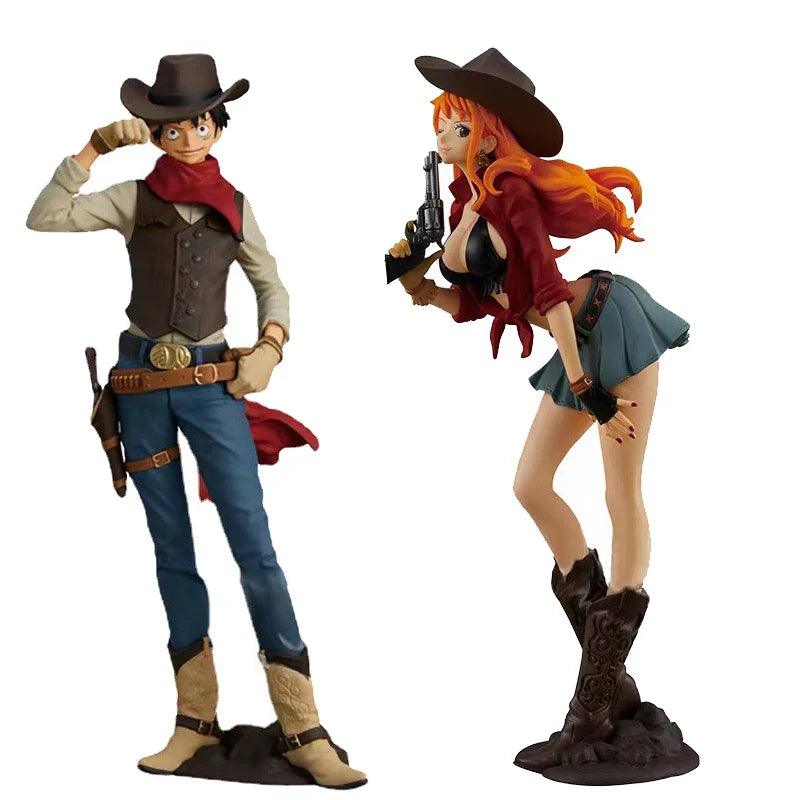 One Piece Cowboy Luffy & Cowboy Nami Figure - Figurines - Action & Toy Figures - 1 - 2024