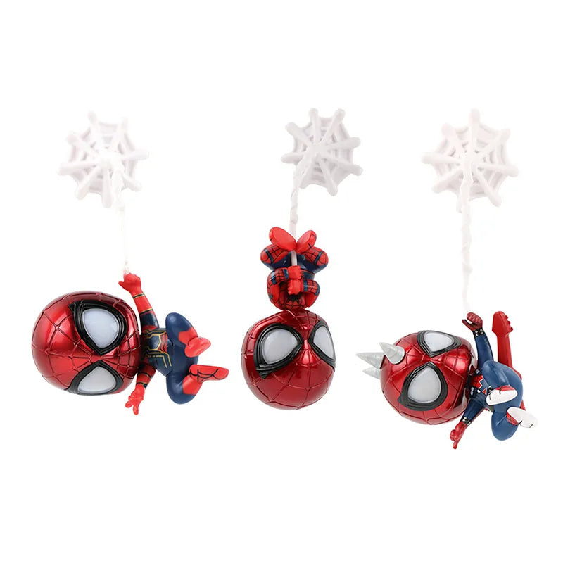 Spiderman Action Figure Toy - 9cm - PVC Desk Decoration - Spiderman-3pcs H6 / 9CM - Figurines - Action & Toy Figures