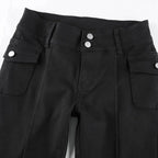Slim Fit Flare Pants - Bottoms - 10