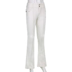 Slim Fit Flare Pants - Bottoms - 19