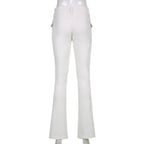 Slim Fit Flare Pants - Bottoms - 21