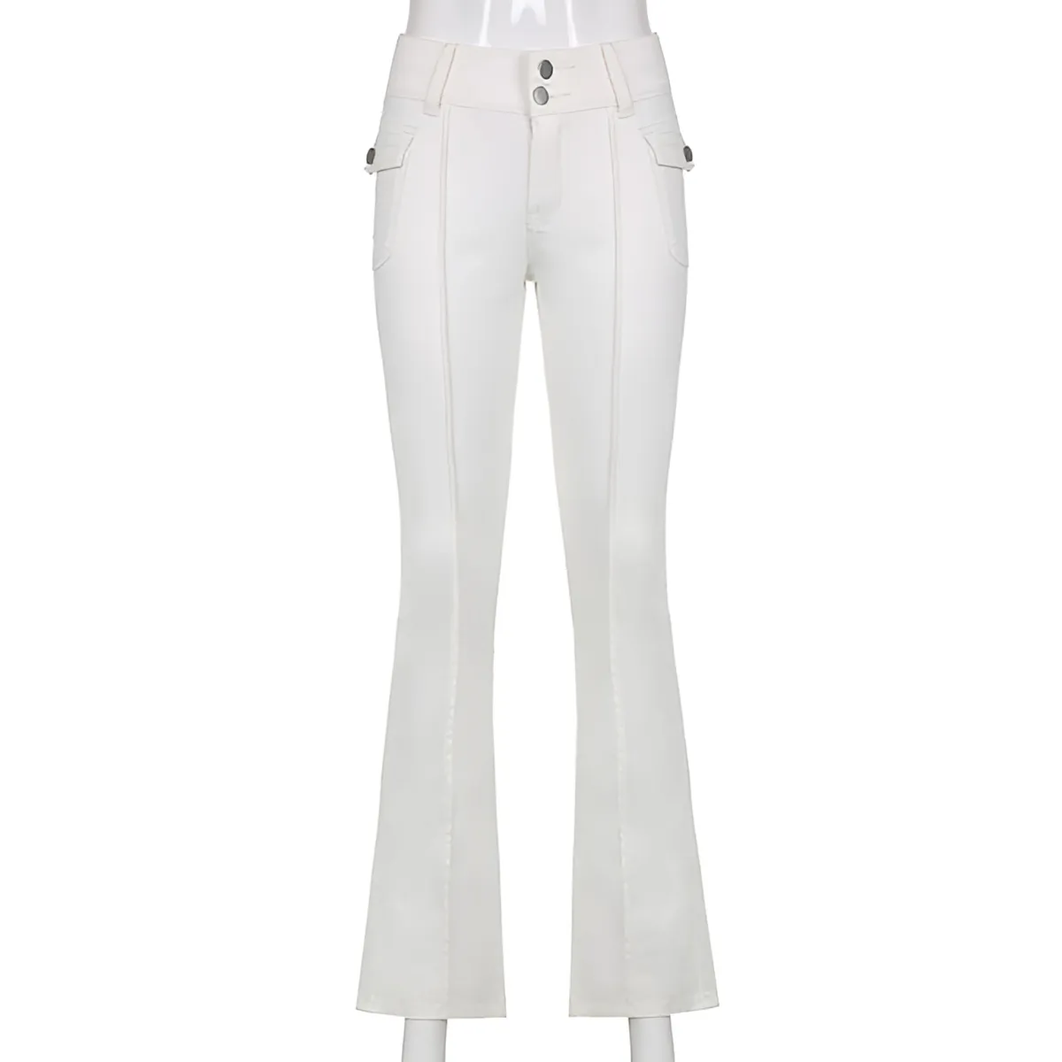 Slim Fit Flare Pants - Bottoms - 5