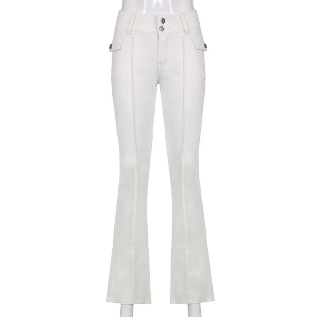 Slim Fit Flare Pants - Bottoms - 23