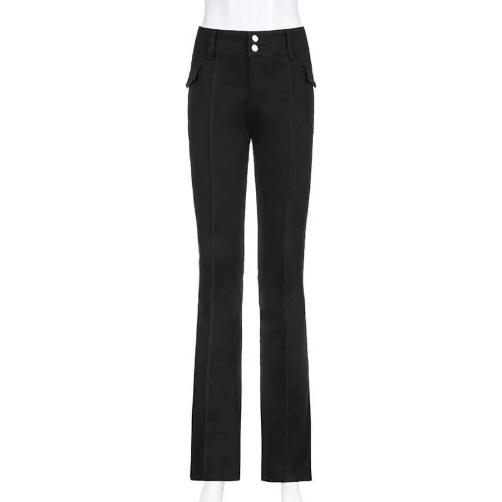 Slim Fit Flare Pants - Bottoms - 6