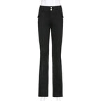 Slim Fit Flare Pants - Bottoms - 6