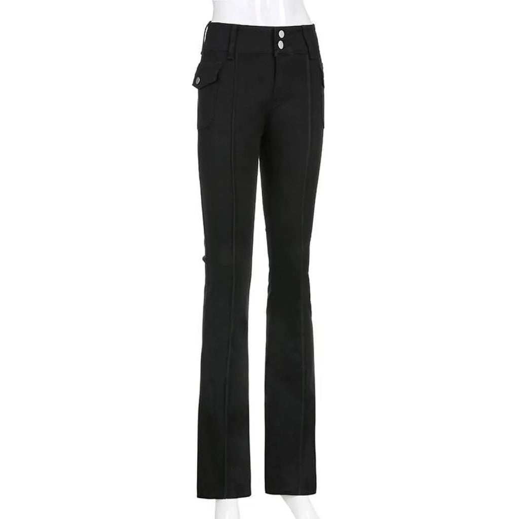 Slim Fit Flare Pants - Bottoms - 7