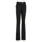 Slim Fit Flare Pants - Bottoms - 7
