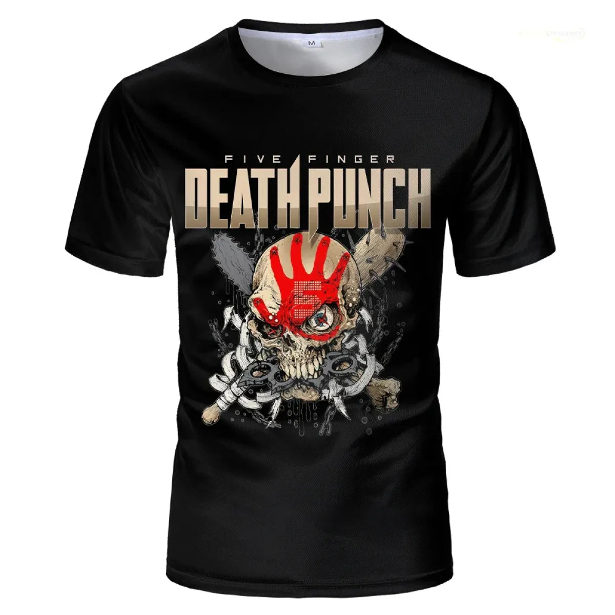Five Finger Death Punch Skull Graphic T-Shirt - T-Shirts - T-Shirt - 2